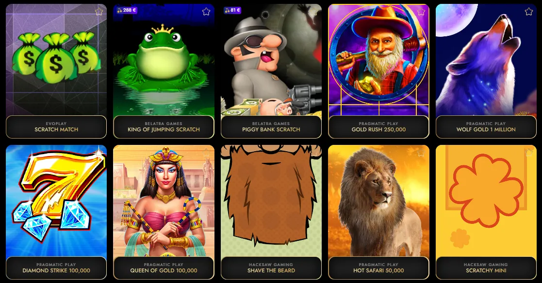 oscarspin casino scratch