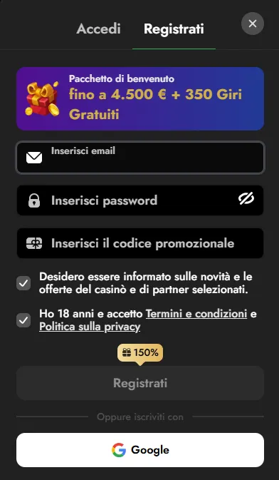 oscarspin casino sign up
